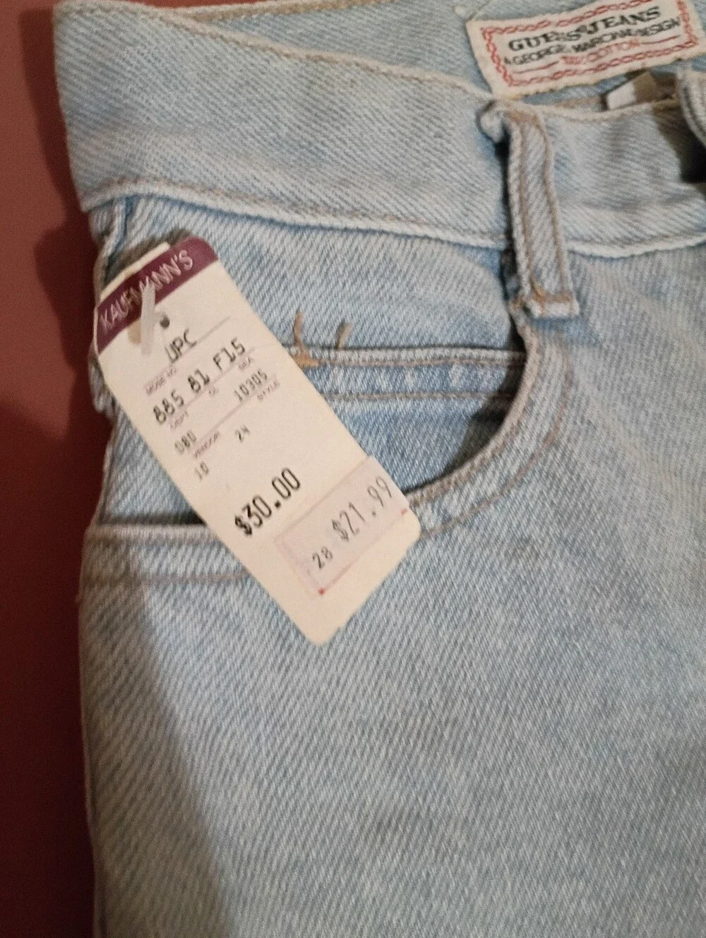 NWT VTG GIRLS GUESS SIZE 7 WIDE LEG BERMUDAS KAUFMANS TAG, USA MADE,100% COTTON